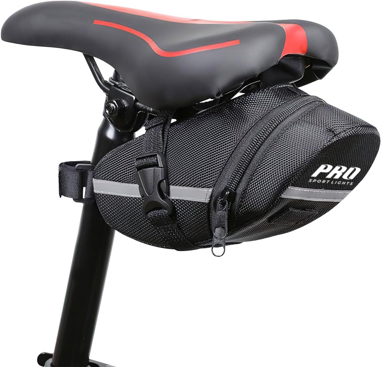 Bicycle Bag Saddle Bag Pro Sport Lights 1.2 Liter - Black