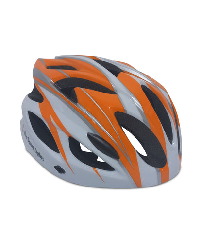 Pro Sport Lights pyöräilykypärä – valkoinen/oranssi, Medium/Large