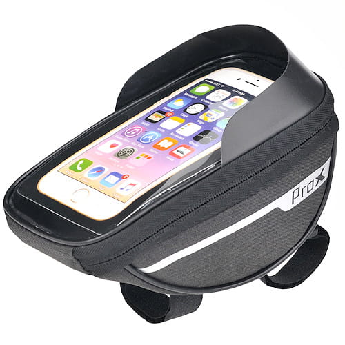 ProX Handlebar bag bicycle - Phone holder Bicycle - Mountain bike - city bike - smartphone 7inch - 1Liter 