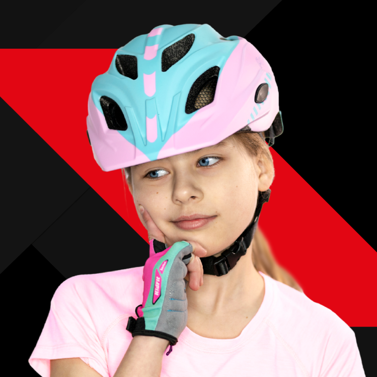 Kinderfietshelm ProX Armor - Roze & Turquoise