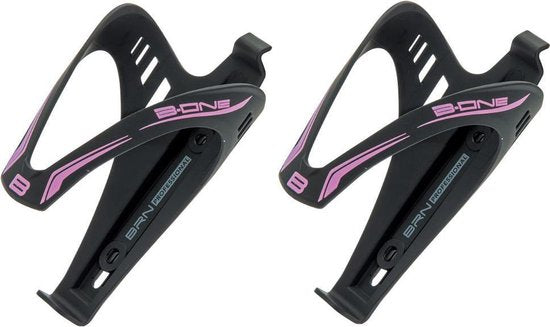 2x Bidonhouder BRN - Zwart Roze - Mountainbike Racefiets bidonhouders