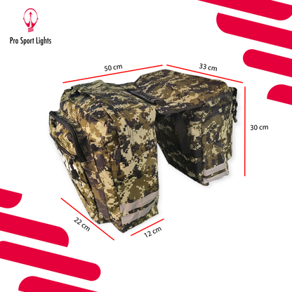 Pro Sport Lights Performance kaksiosainen pyörälaukku – vihreä Camo
