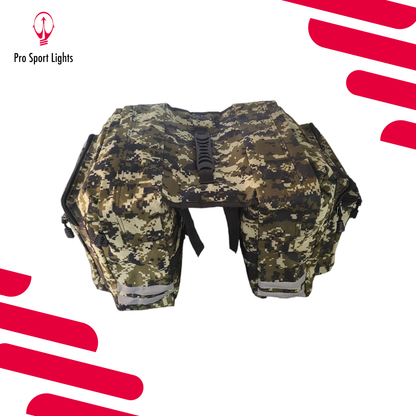 Pro Sport Lights Performance kaksiosainen pyörälaukku – vihreä Camo