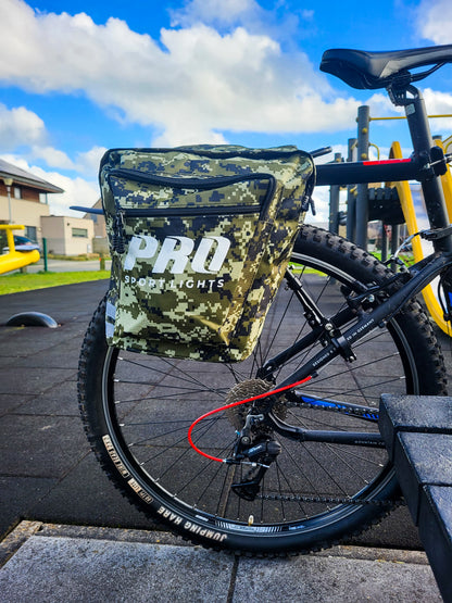 Pro Sport Lights Performance kaksiosainen pyörälaukku – vihreä Camo