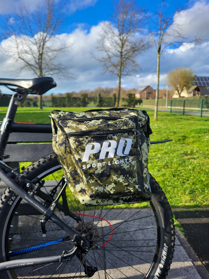 Pro Sport Lights Performance kaksiosainen pyörälaukku – vihreä Camo