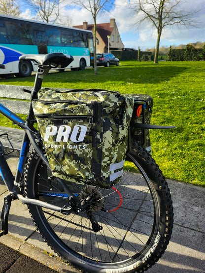 Pro Sport Lights Performance kaksiosainen pyörälaukku – vihreä Camo