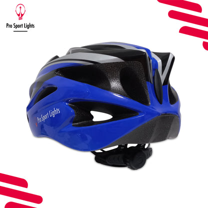 Pro Sport Lights pyöräilykypärä – musta/sininen, Medium/Large