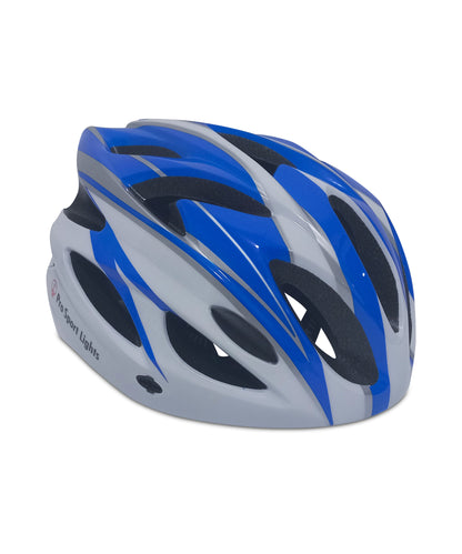 Pro Sport Lights pyöräilykypärä – valkoinen/sininen, Medium/Large