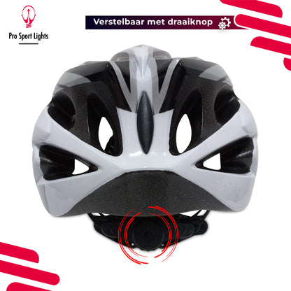 Fietshelm Heren/Dames - Wit/Zwart