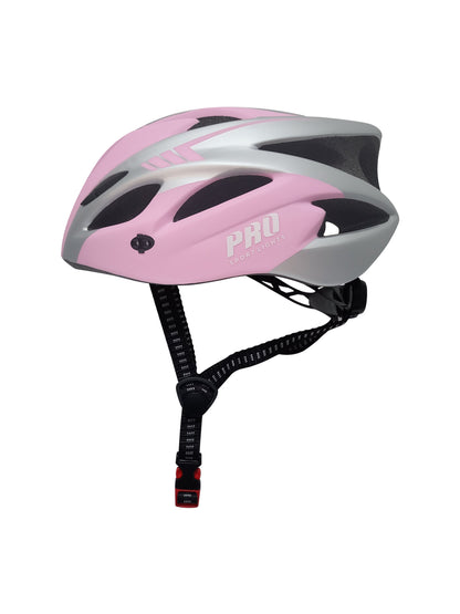 Pro Sport Lights pyöräilykypärä – matta vaaleanpunainen/harmaa, Medium/Large
