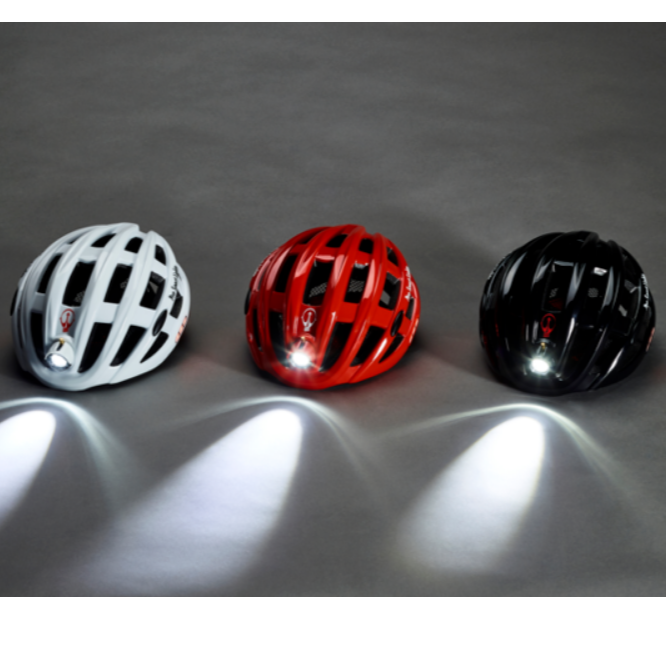 15% sur Casque de protection Modelabs avec éclairage LED L Noir - Casque  vélo - Equipements sportifs