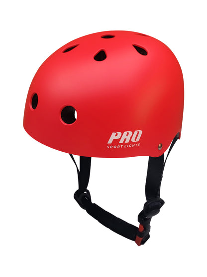 Pro Sport Lights lasten Skate-pyöräilykypärä – punainen