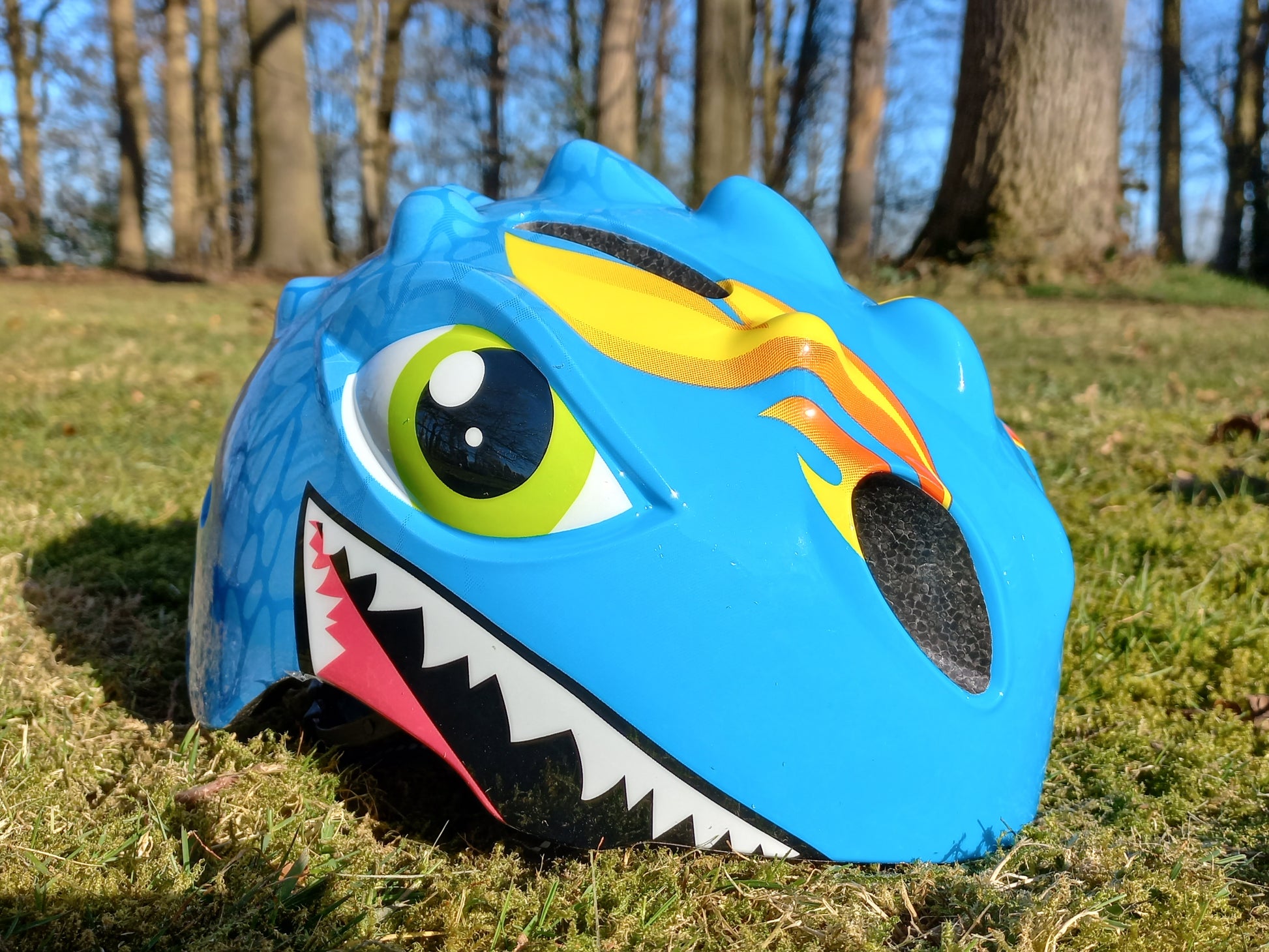 Fietshelm Kinderen jongens Blauw - Kinderhelm Dino XS 4651cm Kopen Online
