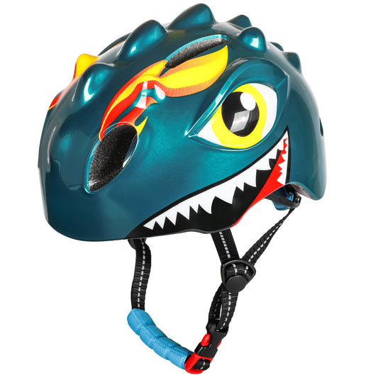 Fietshelm Kinderen jongens Groen - Kinderhelm Dino XS 4651cm Kopen Online