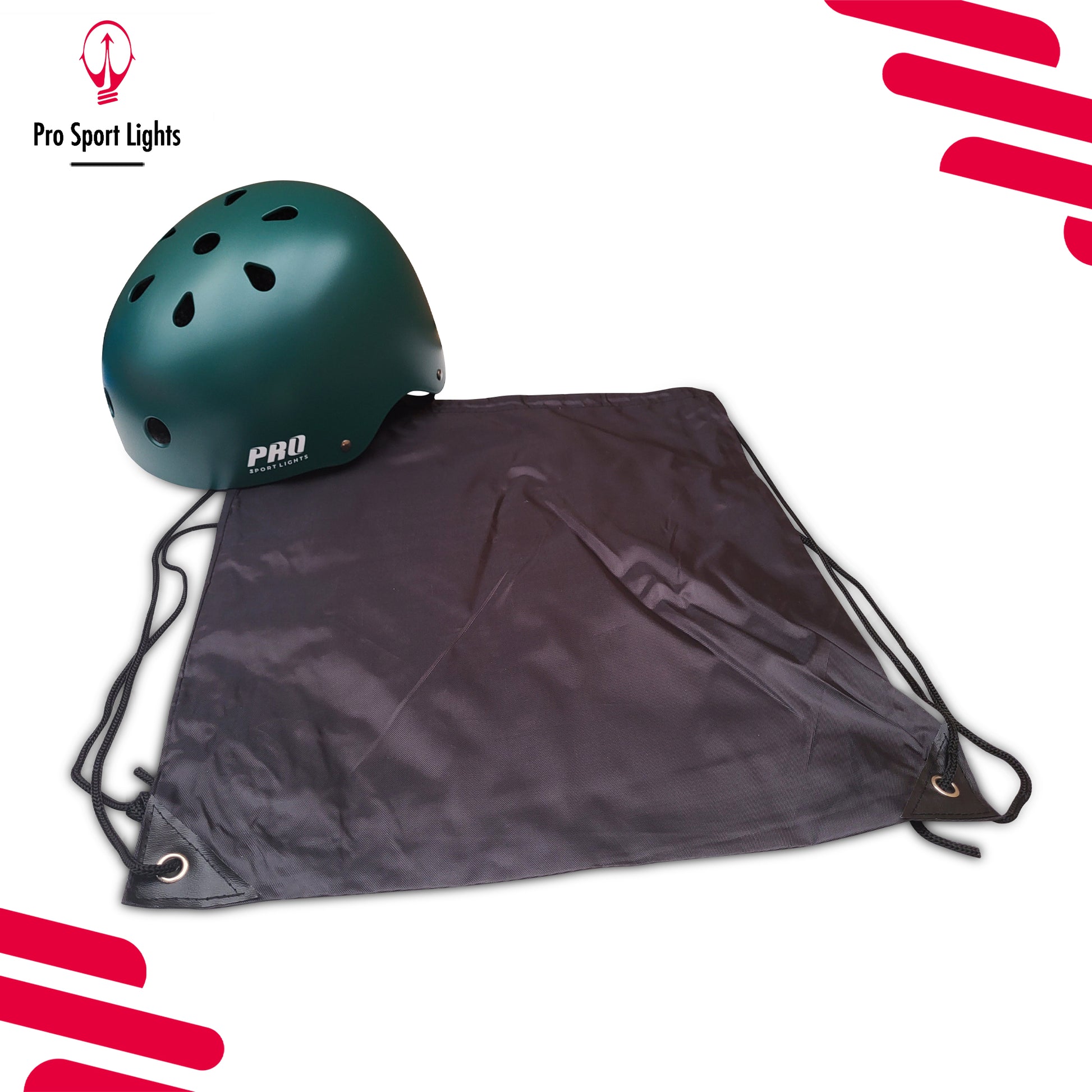 Fietshelm Pro Sport Lights Kinderen Skate - Army Green Kopen Online ds
