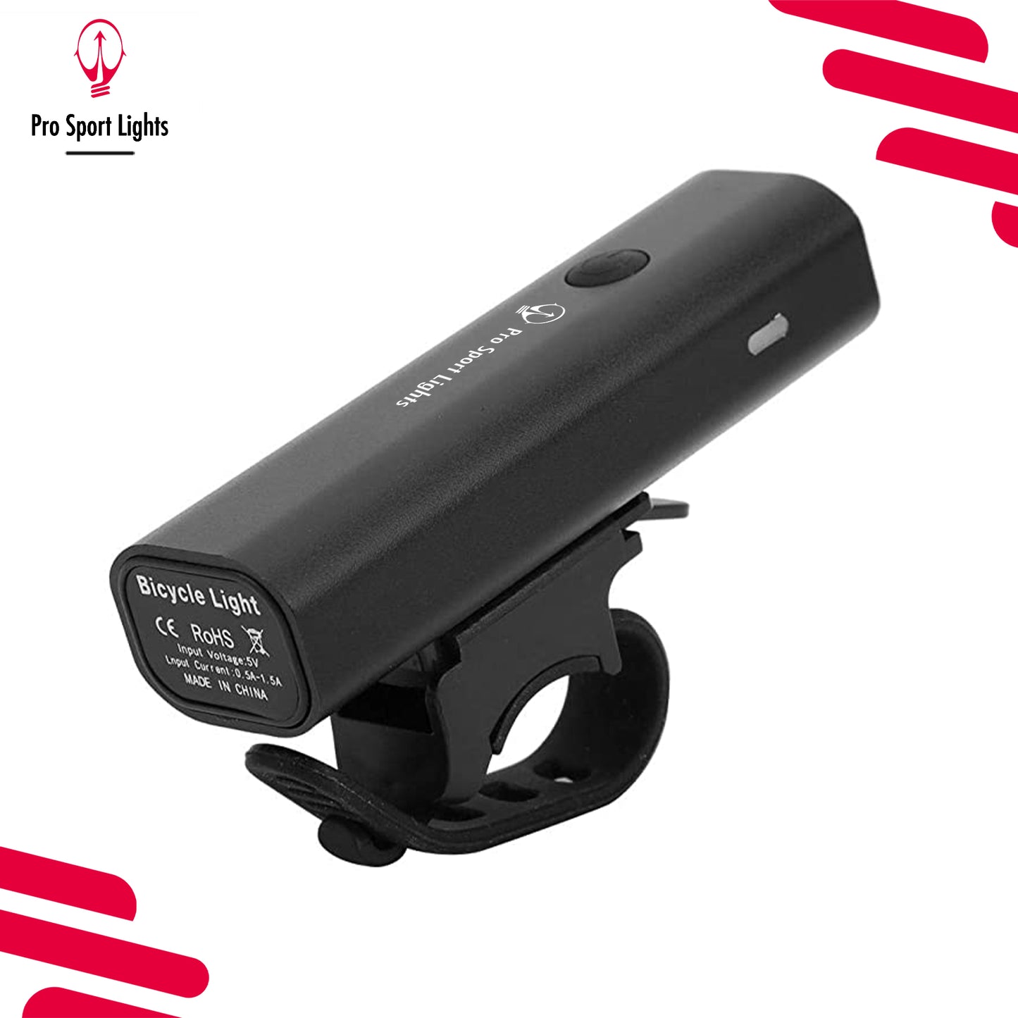 Lumières de sport Pro 400 lumens – Lumières de vélo LED micro USB rechargeables