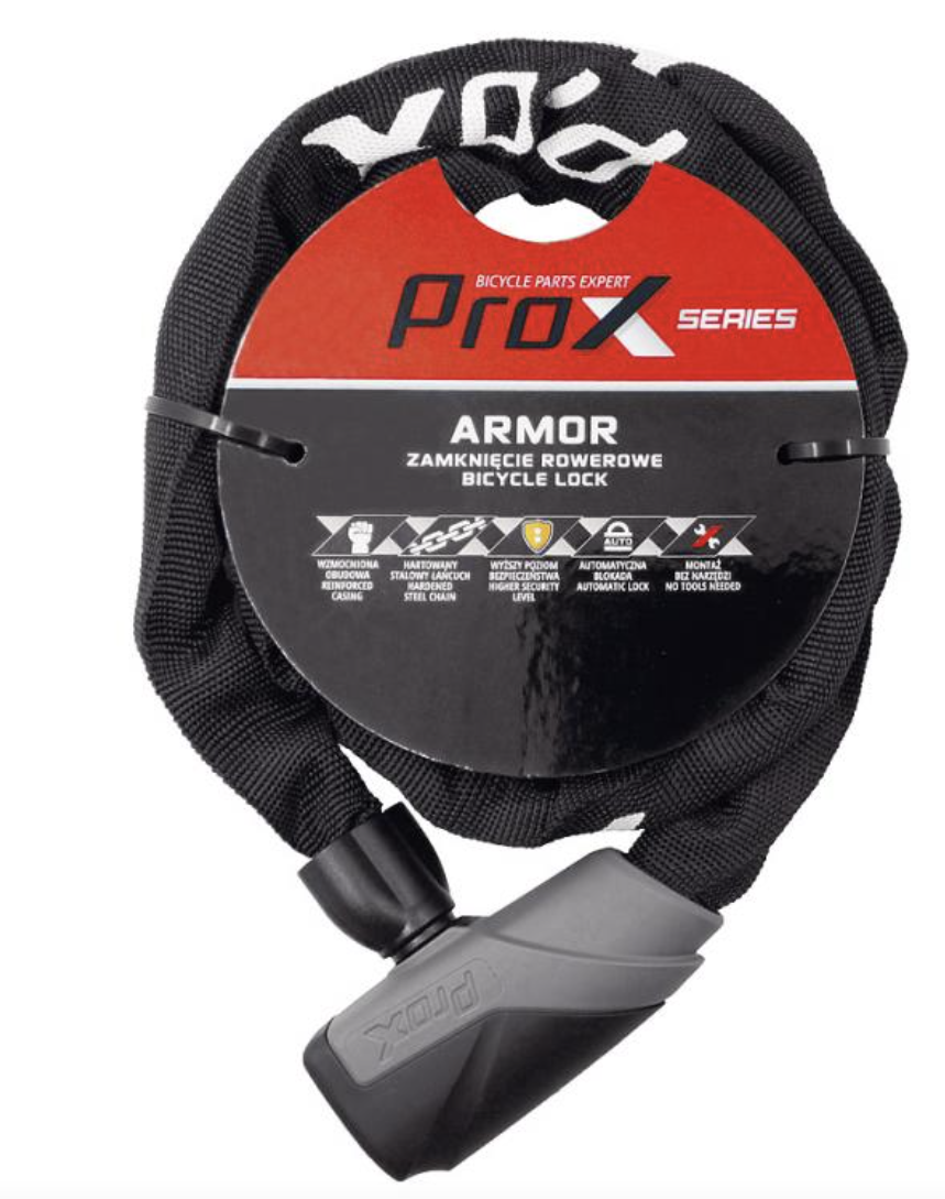 Fietsslot ProX Armor - zwart - 100cm