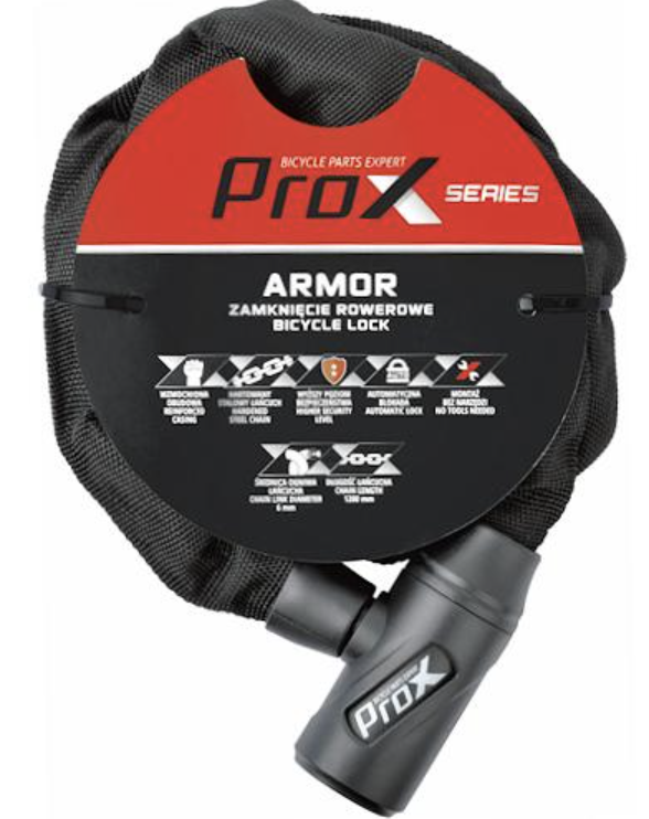 Fietsslot ProX Armor - zwart - 120cm