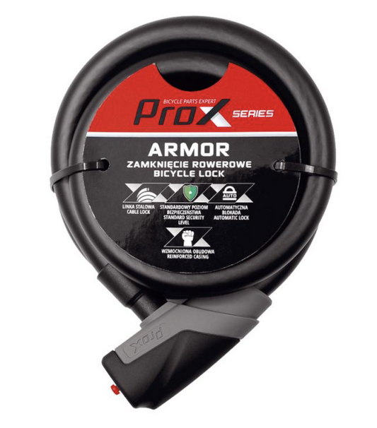 Fietsslot ProX Armor spiraalslot - zwart - 150cm