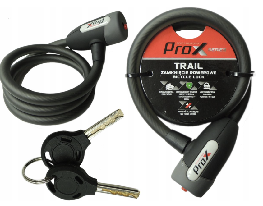 Fietsslot ProX Trail kabelslot - 100 cm - zwart