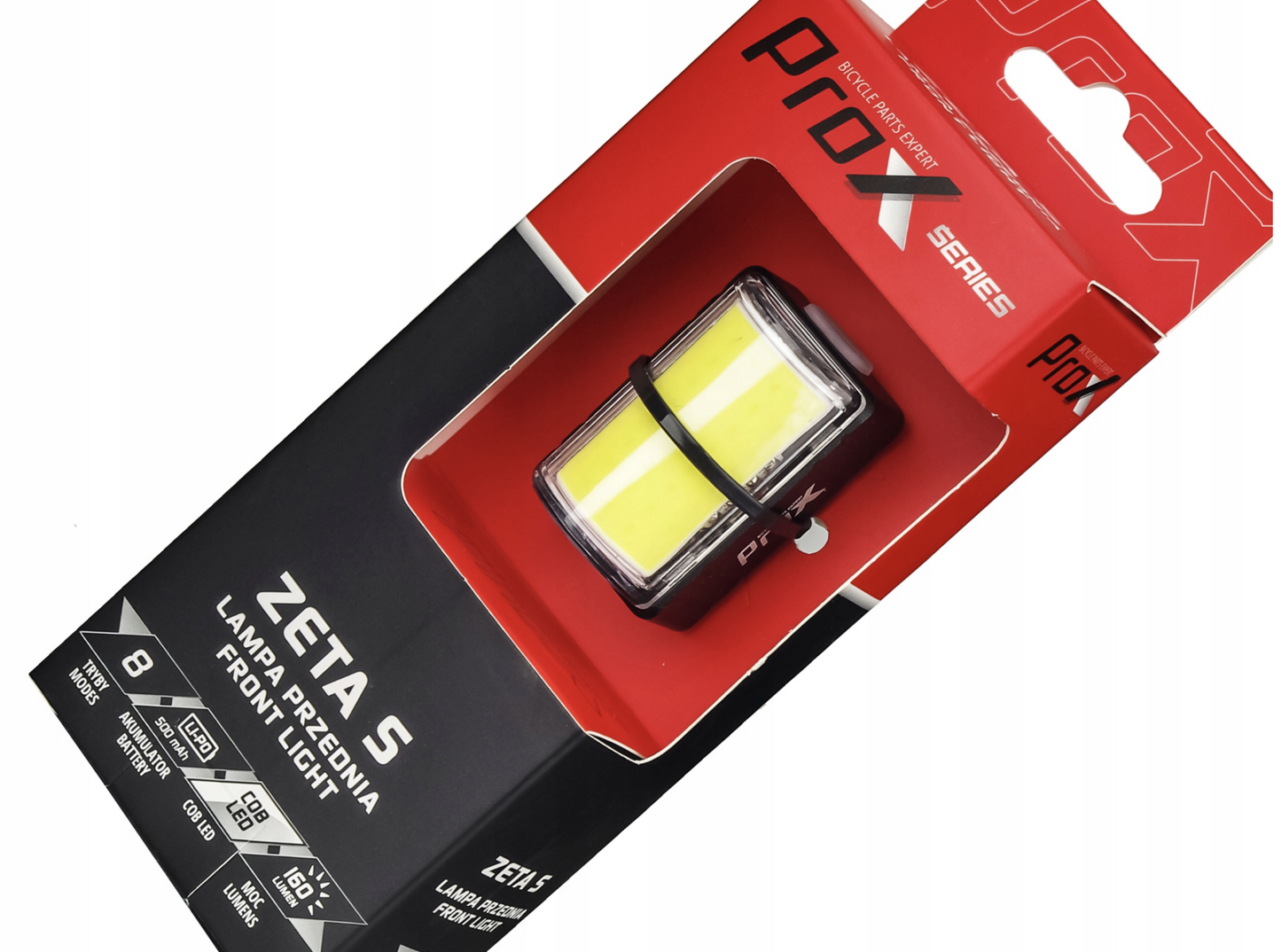 Fietsverlichting ProX Zeta S 160 Lumen Voorlamp