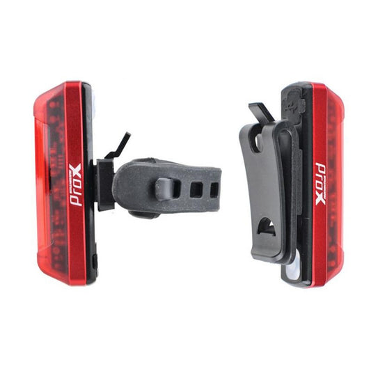 ProX Feu arrière rouge pour vélo - Rechargeable par USB - COURSE/VTT