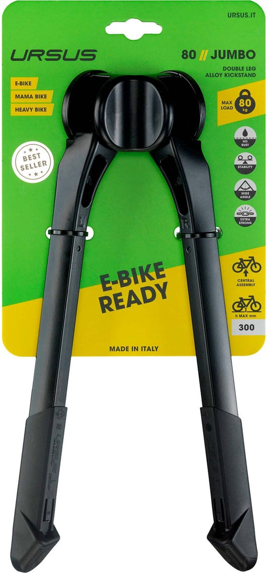 Middenstandaard Ursus Jumbo 2-poot 30cm - zwart
