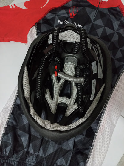 Fietshelm Pro Sport Lights Mat Zwart