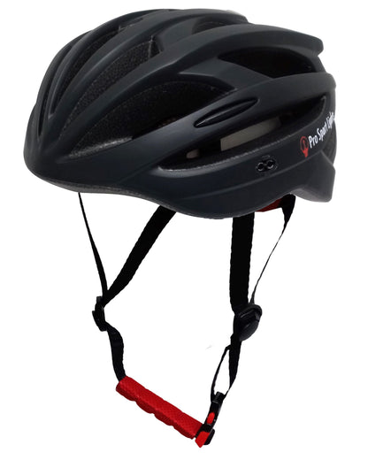Pro Sport Lights Fietshelm - Mat Zwart - 54/61cm
