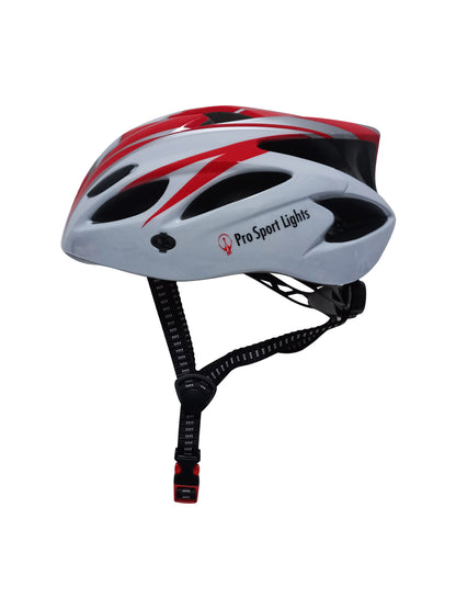 Pro Sport Lights pyöräilykypärä – valkoinen/punainen, unisex