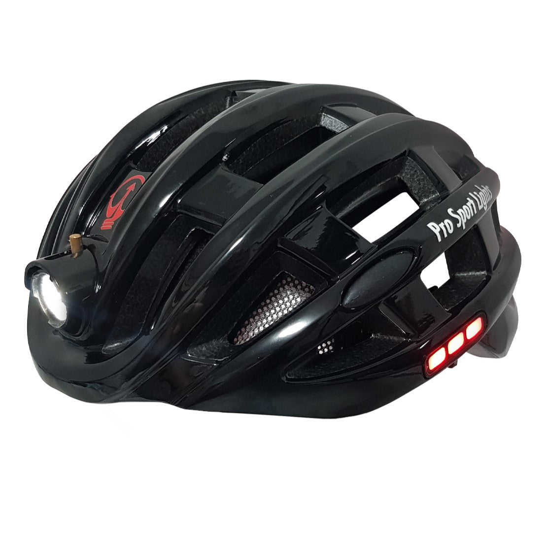 Rockbros cycling helmet with integrated online lights