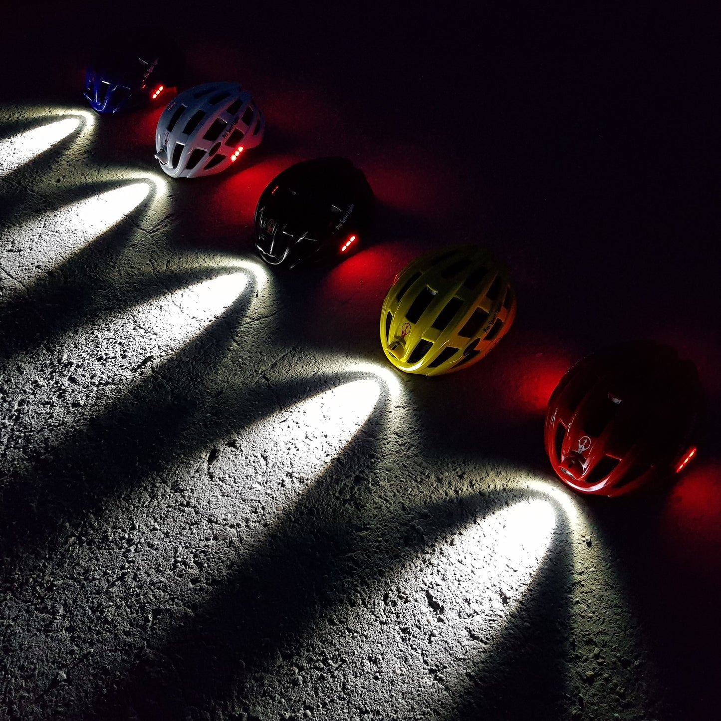 Casque de vélo Pro Sport Lights - Noir