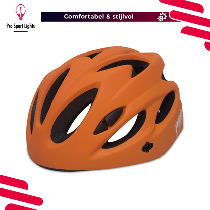Pro Sport Lights pyöräilykypärä – oranssi, Medium/Large