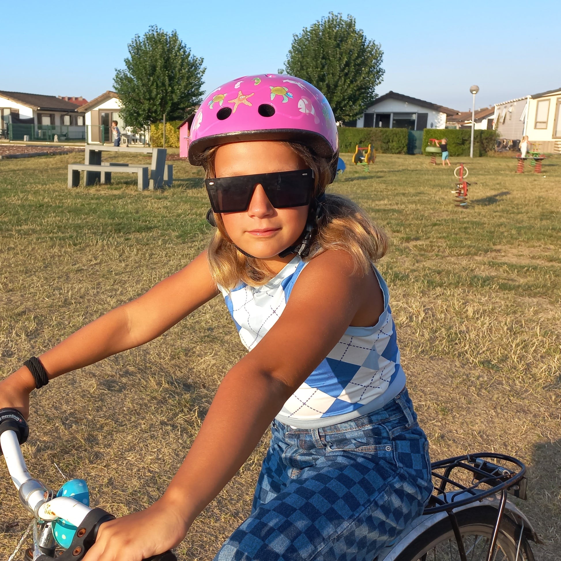 Casque de vélo Enfant fille - Taille 48/55 Cm - Rose – Pro Sport Lights