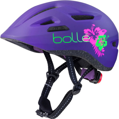 Bollé Stance Junior -lasten pyöräilykypärä – violetti/vihreä