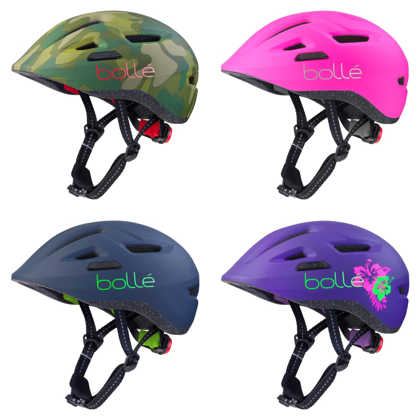 Bollé Casque De Vélo Enfant Stance Junior - Violet/Vert