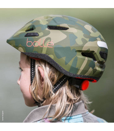 Bollé Stance Junior -lasten pyöräilykypärä – vihreä/punainen