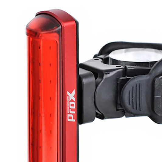 ProX Red rear light Bicycle - Bicycle lamp USB Rechargeable - 180° view