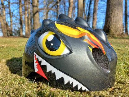 Dino-lasten pyöräilykypärä XS 46–51 cm – musta