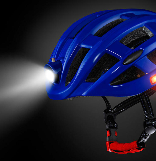 Pro Sport Lights Fietshelm Met Verlichting Unisex Blauw